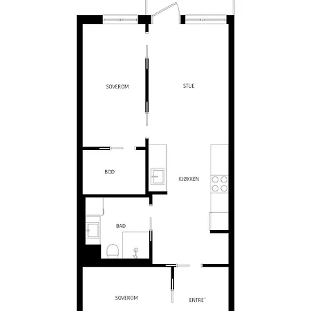Διαμέρισμα Modern 3-rooms In Jattavagen, Hinna Park *